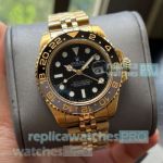 Hot Sale - Replica Rolex GMT-Master II Yellow Gold Jubilee Watch 40mm